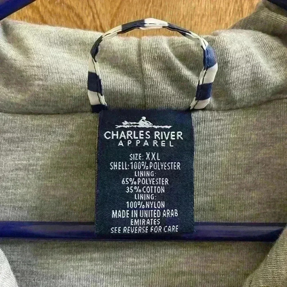 Charles River Apparel Women’s Size XXL Chatham Anorak Striped Navy White Jacket - Picture 5 of 14